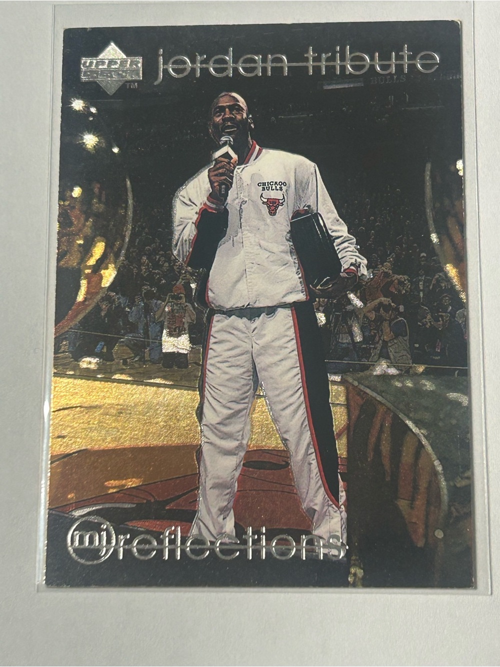 Jordan Tribute Reflective Sports Card - White